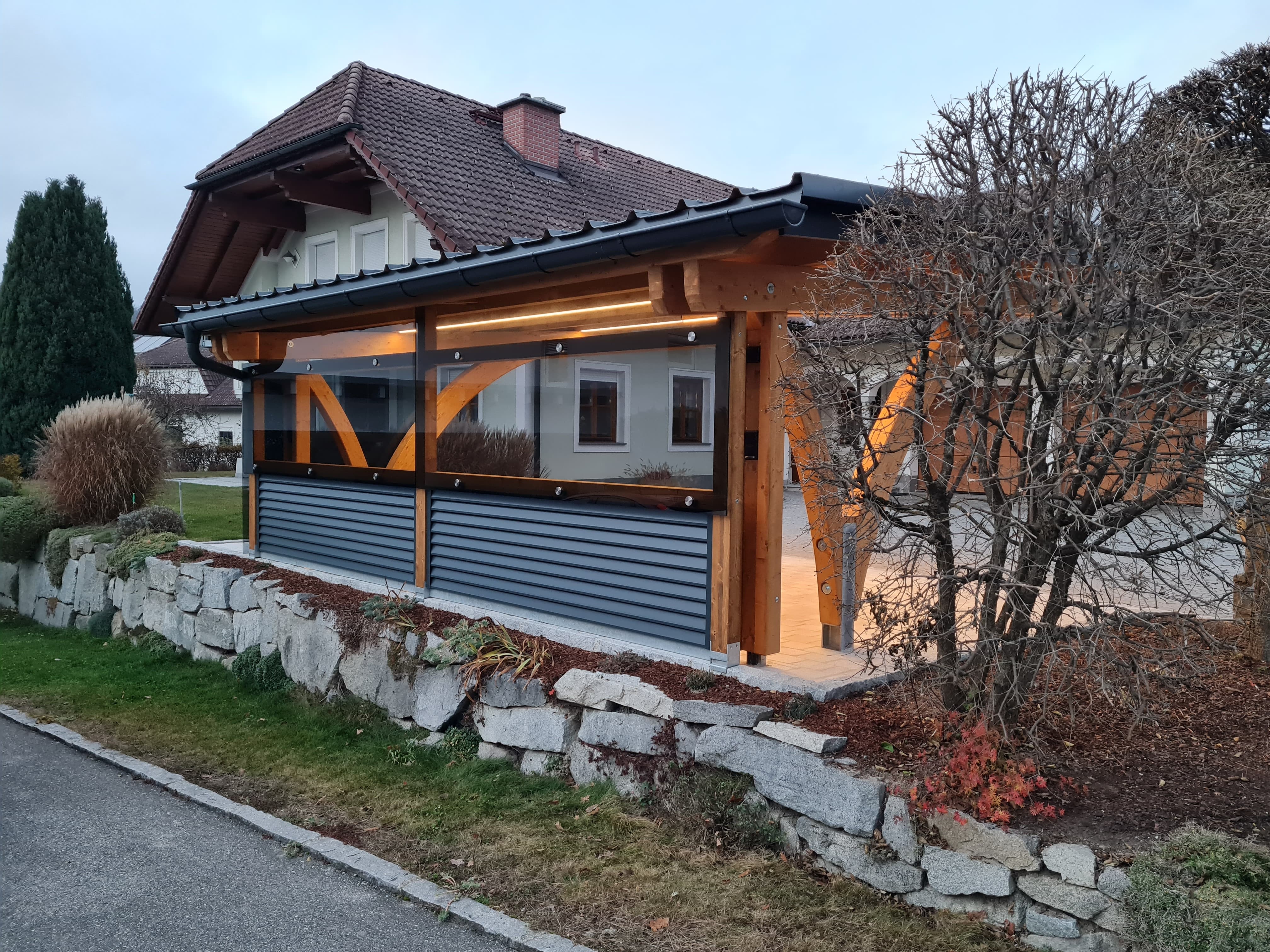 Carport Perspektive seitlich