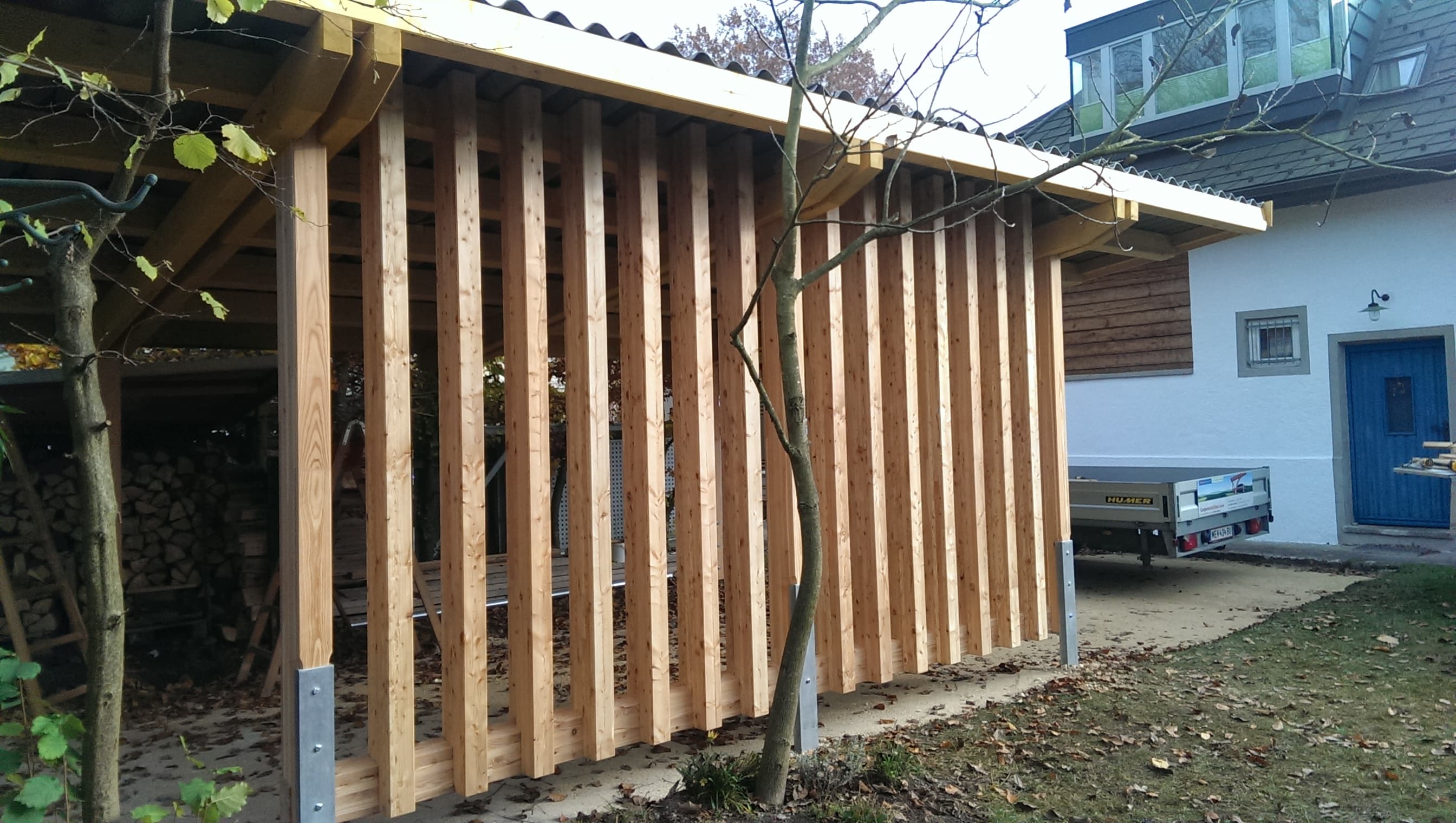Carport mit Satteldach