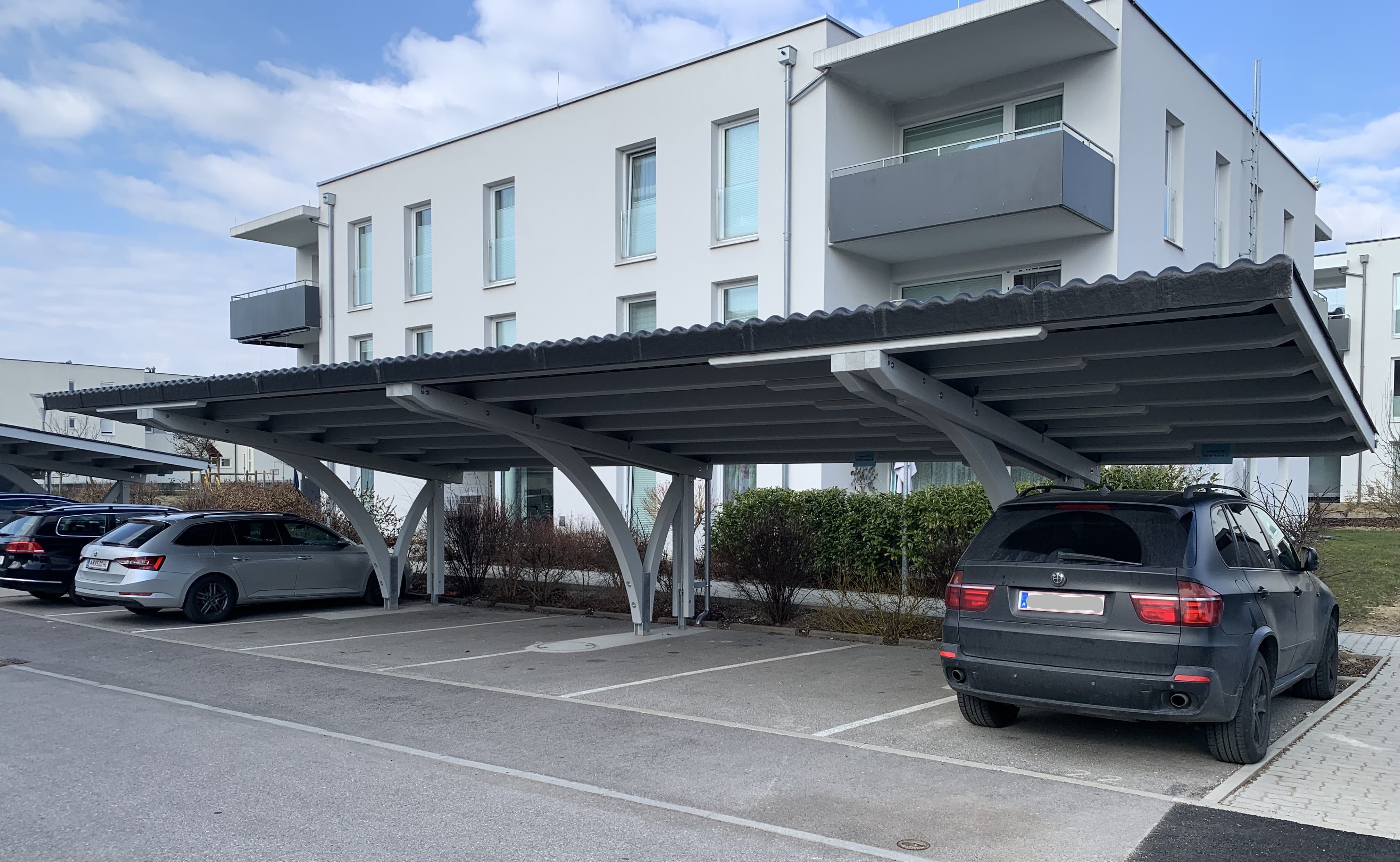 Carport Holzkonstruktion Detailansicht